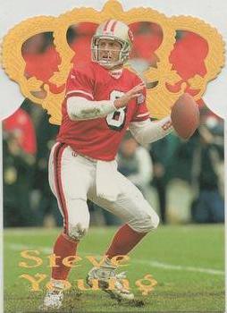 1995 Pacific - Gold Crown Die Cuts #DC-14 Steve Young Front