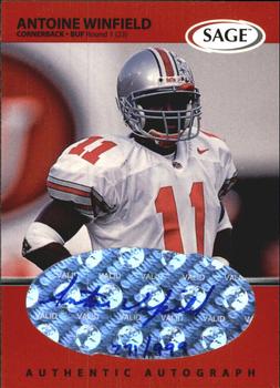 1999 SAGE - Autographs Red #A49 Antoine Winfield Front