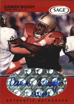 1999 SAGE - Autographs Red #A50 Damien Woody Front