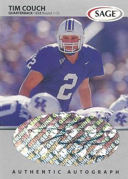 1999 SAGE - Autographs Silver #A12 Tim Couch Front