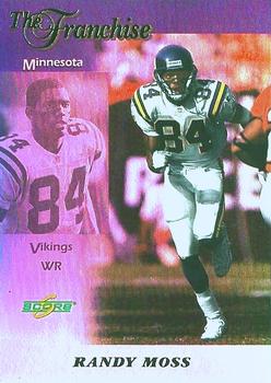 1999 Score - The Franchise #2 Randy Moss Front