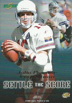 1999 Score - Settle the Score #7 Troy Aikman / Jake Plummer Back