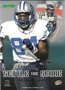 1999 Score - Settle the Score #11 Cris Carter / Herman Moore Back