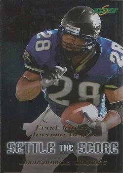 1999 Score - Settle the Score #22 Fred Taylor / Jerome Bettis Front