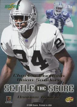 1999 Score - Settle the Score #26 Deion Sanders / Charles Woodson Back