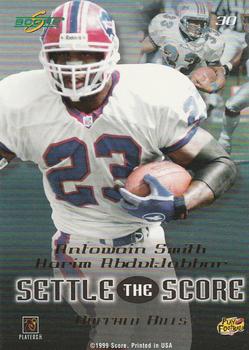 1999 Score - Settle the Score #30 Karim Abdul-Jabbar / Antowain Smith Back