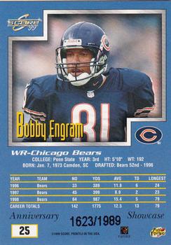 1999 Score - Anniversary Showcase #25 Bobby Engram Back