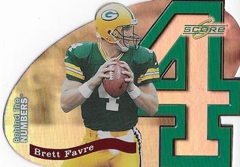 1999 Score Supplemental - Behind the Numbers #BN4 Brett Favre Front
