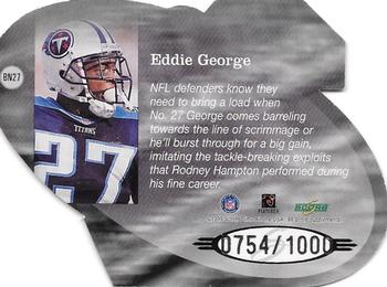 1999 Score Supplemental - Behind the Numbers #BN27 Eddie George Back