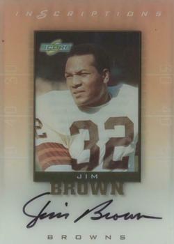 1999 Score Supplemental - Inscriptions #JB32 Jim Brown Front