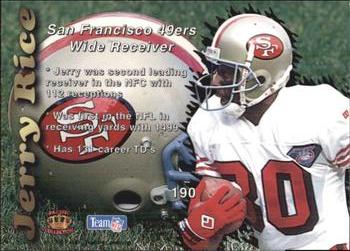 1995 Pacific Prisms #190 Jerry Rice Back