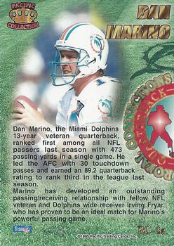 1995 Pacific Prisms - Connections #RC-2a Dan Marino Back