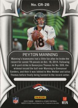 2022 Panini Rookies & Stars - Crusade Silver #CR-26 Peyton Manning Back
