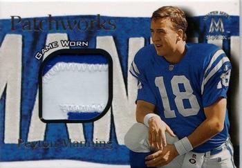 1999 SkyBox Molten Metal - Patchworks #NNO Peyton Manning Front