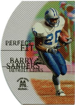 1999 SkyBox Molten Metal - Perfect Fit #1PF Barry Sanders Front