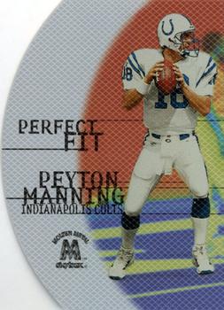1999 SkyBox Molten Metal - Perfect Fit #10PF Peyton Manning Front