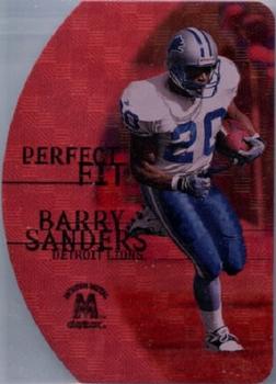 1999 SkyBox Molten Metal - Perfect Fit Red #1PF Barry Sanders Front