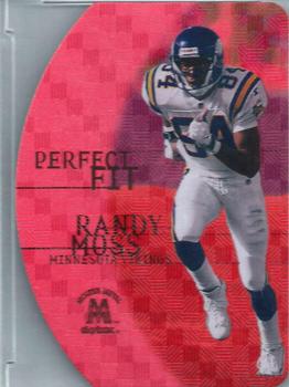 1999 SkyBox Molten Metal - Perfect Fit Red #7PF Randy Moss Front