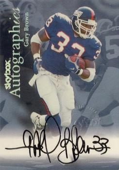 1999 SkyBox Premium - Autographics #NNO Gary Brown Front