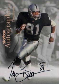 1999 SkyBox Premium - Autographics #NNO Tim Brown Front