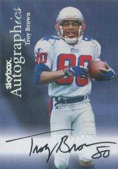 1999 SkyBox Premium - Autographics #NNO Troy Brown Front