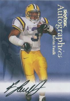 1999 SkyBox Premium - Autographics #NNO Kevin Faulk Front