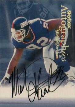 1999 SkyBox Premium - Autographics #NNO Michael Strahan Front