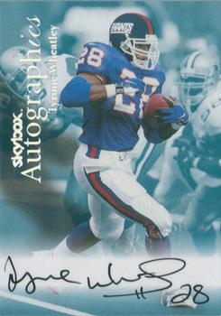 1999 SkyBox Premium - Autographics #NNO Tyrone Wheatley Front