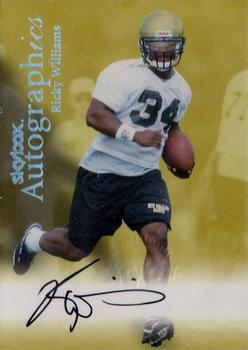 1999 SkyBox Premium - Autographics #NNO Ricky Williams Front