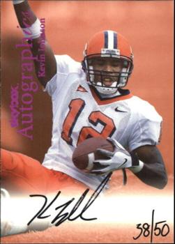 1999 SkyBox Premium - Autographics Red Foil #NNO Kevin Johnson Front