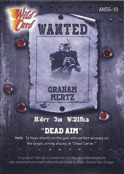 2021 Wild Card Alumination NIL - Dead Aim Cobalt / Red #ANSG-10 Graham Mertz Back