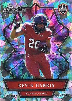 2021 Wild Card Alumination NIL - Silver Crystals Holo-Lux #ANBC-86 Kevin Harris Front