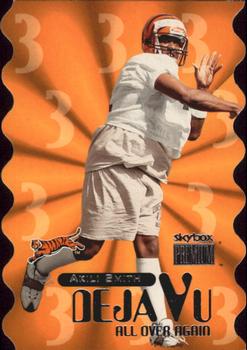 1999 SkyBox Premium - Deja Vu Die Cut #1 DV Akili Smith / Barry Sanders Front
