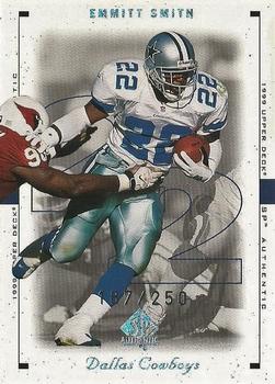 1999 SP Authentic - Excitement #23 AE Emmitt Smith Front
