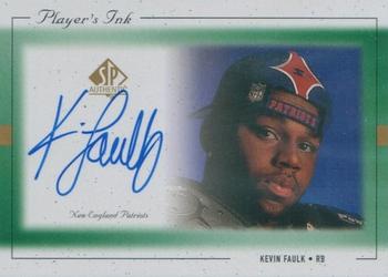 1999 SP Authentic - Player's Ink Green #KF-A Kevin Faulk Front