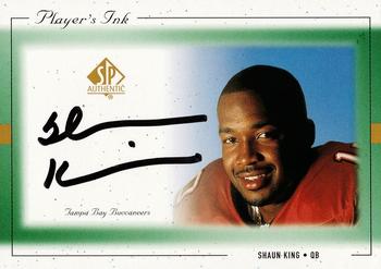 1999 SP Authentic - Player's Ink Green #SK-A Shaun King Front