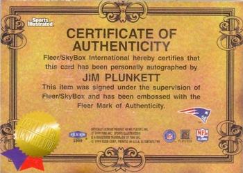 1999 Sports Illustrated - Autographs #NNO Jim Plunkett Back
