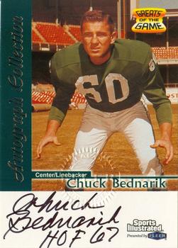 1999 Sports Illustrated - Autographs #NNO Chuck Bednarik Front