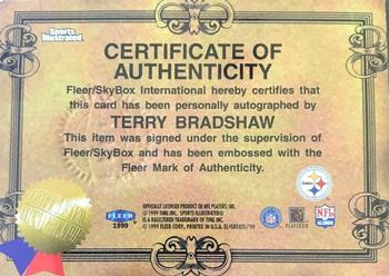 1999 Sports Illustrated - Autographs #NNO Terry Bradshaw Back