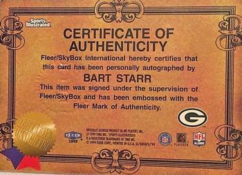 1999 Sports Illustrated - Autographs #NNO Bart Starr Back