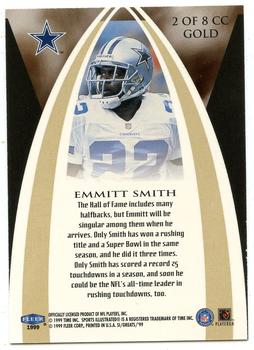 1999 Sports Illustrated - Canton Calling Gold #2 CC Emmitt Smith Back