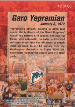 1999 Sports Illustrated - Covers #12 Garo Yepremian Back