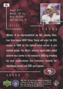 1999 SPx - Masters #M5 Steve Young Back