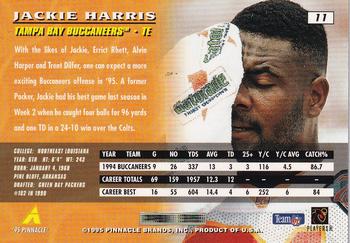 1995 Pinnacle #11 Jackie Harris Back