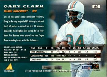1995 Pinnacle #60 Gary Clark Back