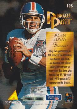 1995 Pinnacle #198 John Elway Back