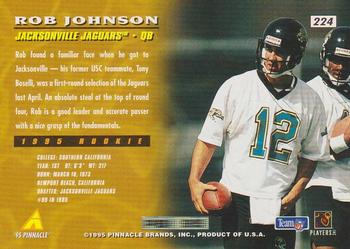 1995 Pinnacle #224 Rob Johnson Back