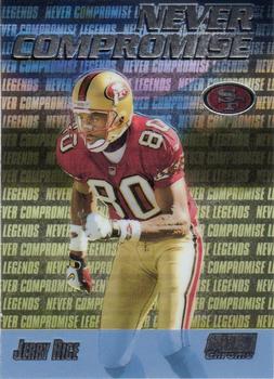 1999 Stadium Club Chrome - Never Compromise #NC39 Jerry Rice Front