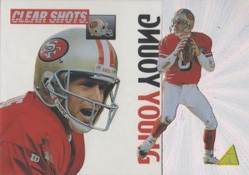 1995 Pinnacle - Clear Shots #3 Steve Young Front