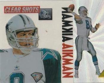 1995 Pinnacle - Clear Shots #8 Troy Aikman Front